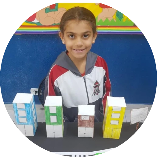 Turma do Colégio Santa Marta em atividade pedagógica